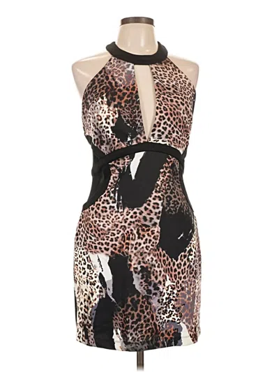 Pre-owned Bebe Cocktail Dress In Brown