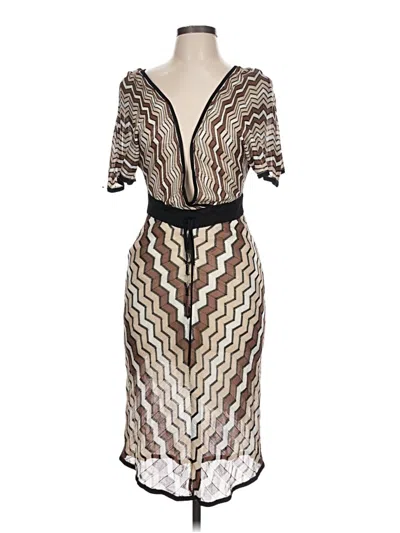Pre-owned Bebe Cocktail Dress In Brown