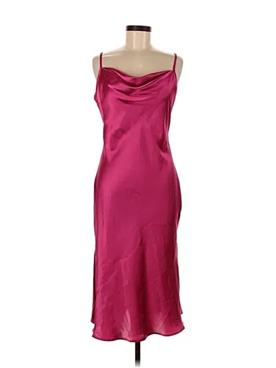 Pre-owned Bebe Cocktail Dress In Burgundy