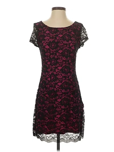 Pre-owned Bebe Cocktail Dress In Burgundy
