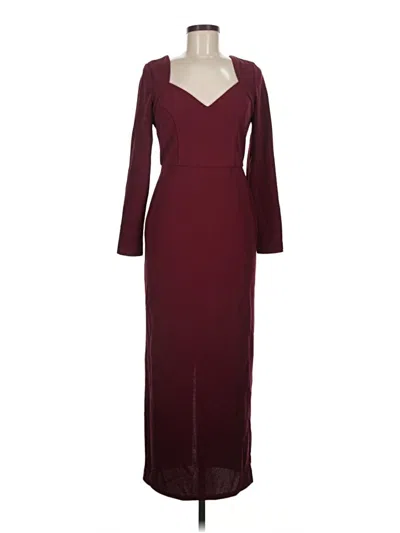 Pre-owned Bebe Cocktail Dress In Burgundy