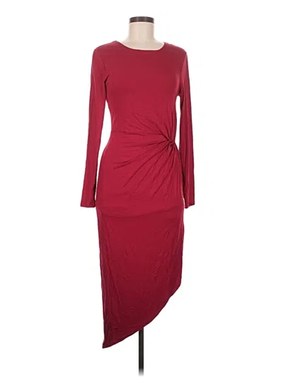 Pre-owned Bebe Cocktail Dress In Burgundy