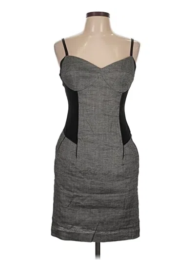 Pre-owned Bebe Cocktail Dress In Gray