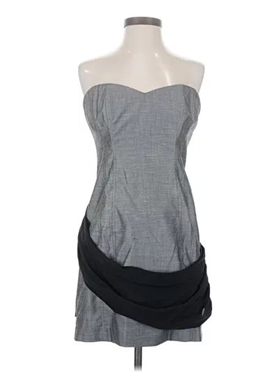 Pre-owned Bebe Cocktail Dress In Gray