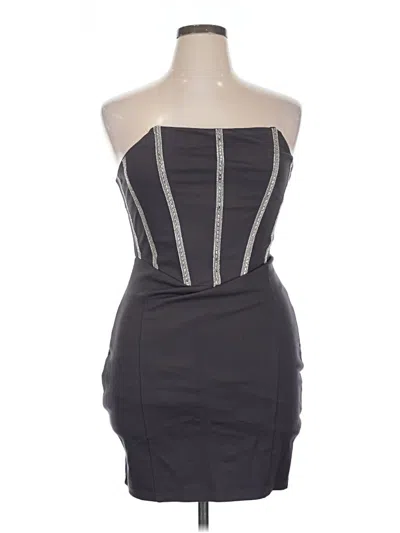 Pre-owned Bebe Cocktail Dress In Gray