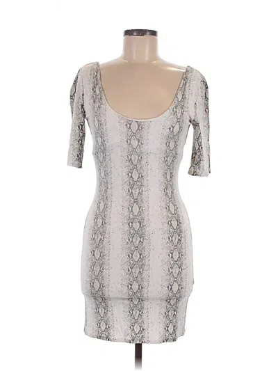 Pre-owned Bebe Cocktail Dress In Gray