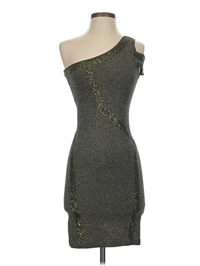 Pre-owned Bebe Cocktail Dress In Gray