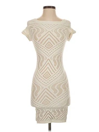 Pre-owned Bebe Cocktail Dress In Ivory