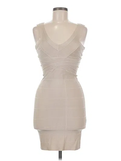Pre-owned Bebe Cocktail Dress In Ivory