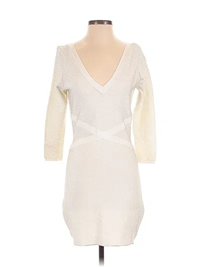Pre-owned Bebe Cocktail Dress In Ivory