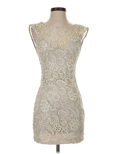 Pre-owned Bebe Cocktail Dress In Ivory