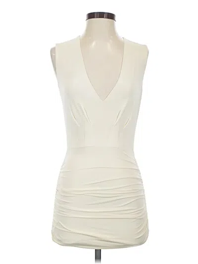 Pre-owned Bebe Cocktail Dress In Ivory