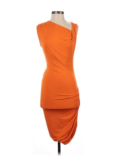 Pre-owned Bebe Cocktail Dress In Orange