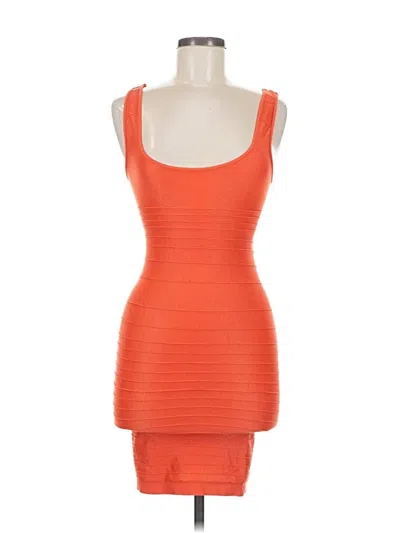 Pre-owned Bebe Cocktail Dress In Orange