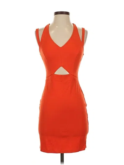 Pre-owned Bebe Cocktail Dress In Orange