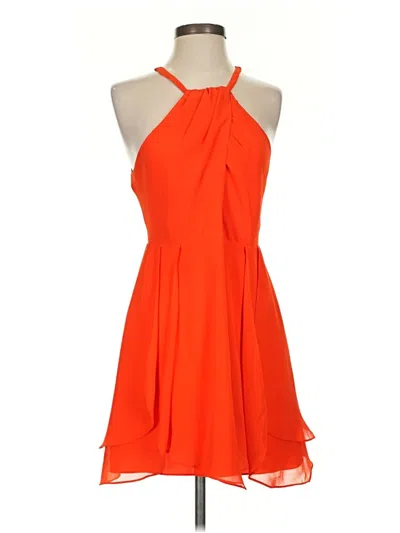 Pre-owned Bebe Cocktail Dress In Orange