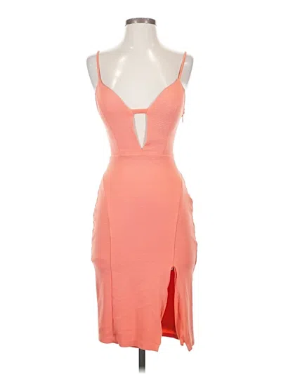 Pre-owned Bebe Cocktail Dress In Orange