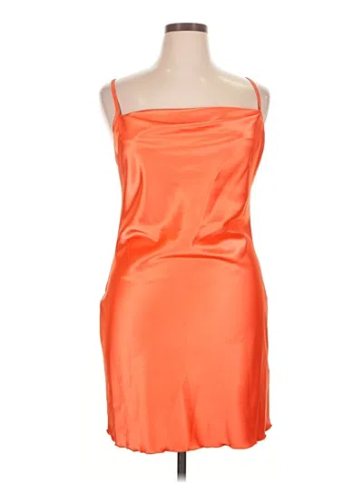 Pre-owned Bebe Cocktail Dress In Orange
