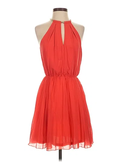 Pre-owned Bebe Cocktail Dress In Orange