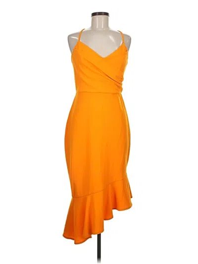 Pre-owned Bebe Cocktail Dress In Orange