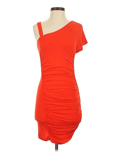 Pre-owned Bebe Cocktail Dress In Orange