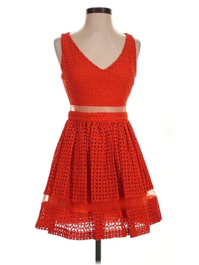Pre-owned Bebe Cocktail Dress In Orange