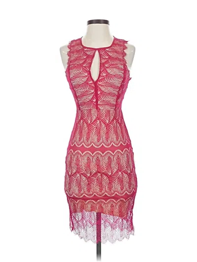 Pre-owned Bebe Cocktail Dress In Pink