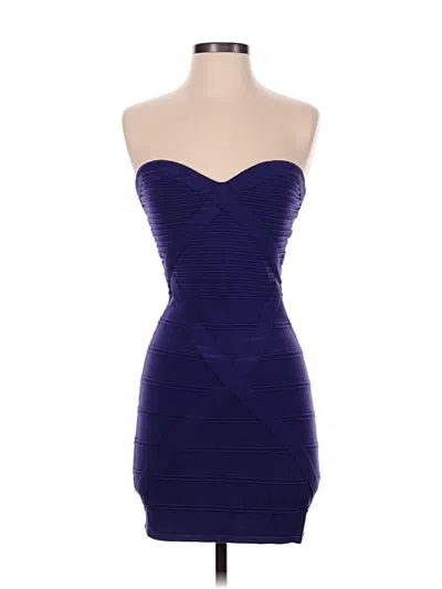 Pre-owned Bebe Cocktail Dress In Purple
