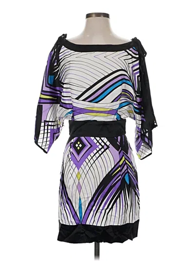 Pre-owned Bebe Cocktail Dress In Purple