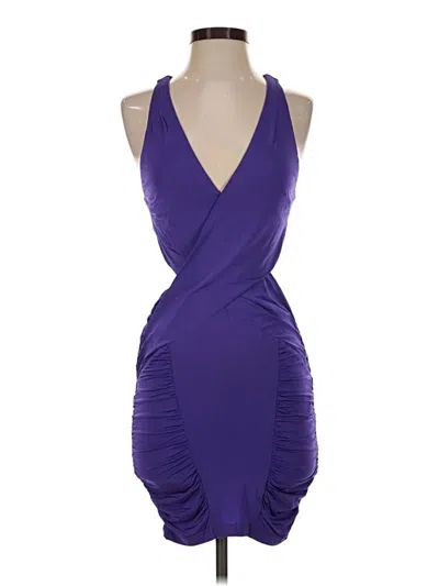 Pre-owned Bebe Cocktail Dress In Purple