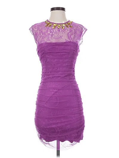 Pre-owned Bebe Cocktail Dress In Purple