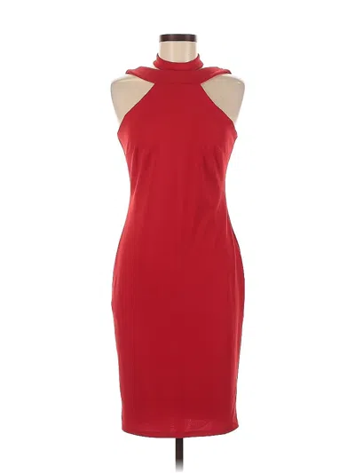 Pre-owned Bebe Cocktail Dress In Red