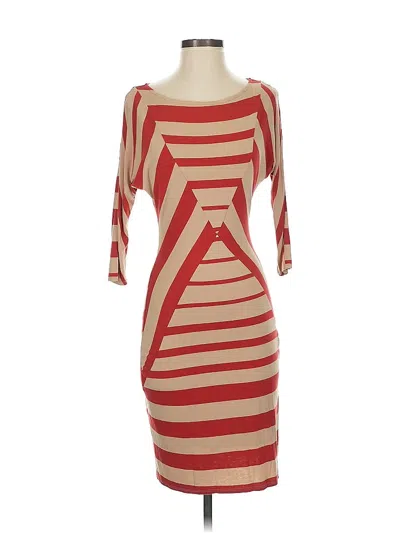 Pre-owned Bebe Cocktail Dress In Red