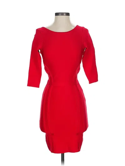 Pre-owned Bebe Cocktail Dress In Red