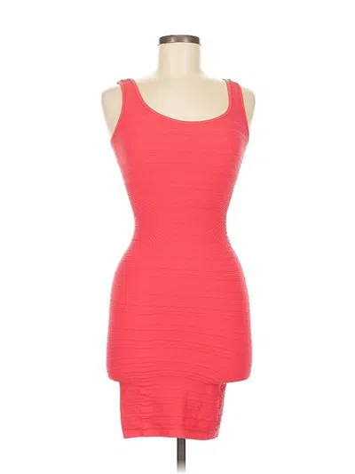 Pre-owned Bebe Cocktail Dress In Red
