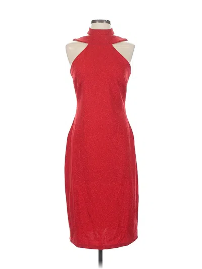 Pre-owned Bebe Cocktail Dress In Red