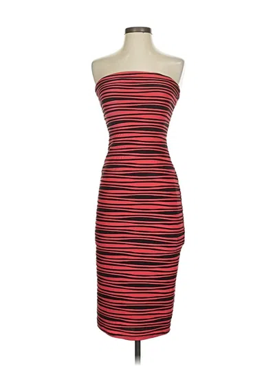 Pre-owned Bebe Cocktail Dress In Red