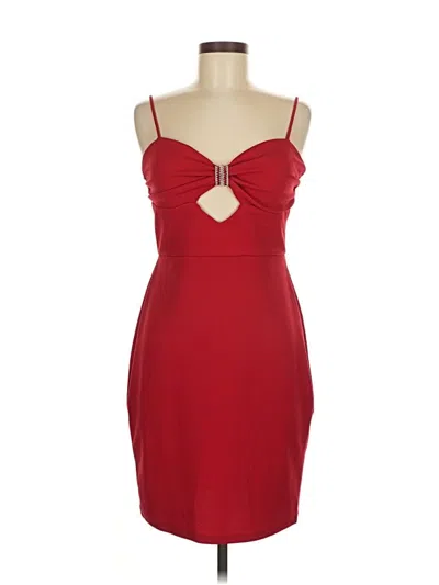 Pre-owned Bebe Cocktail Dress In Red