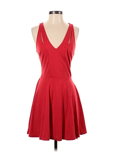 Pre-owned Bebe Cocktail Dress In Red