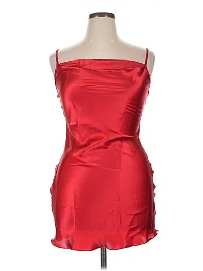Pre-owned Bebe Cocktail Dress In Red