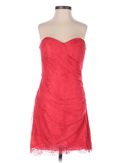 Pre-owned Bebe Cocktail Dress In Red