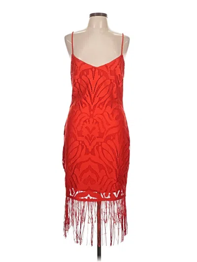 Pre-owned Bebe Cocktail Dress In Red