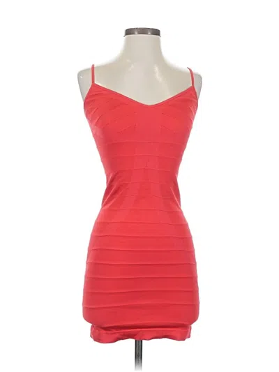 Pre-owned Bebe Cocktail Dress In Red