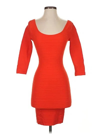 Pre-owned Bebe Cocktail Dress In Red