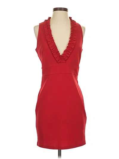 Pre-owned Bebe Cocktail Dress In Red