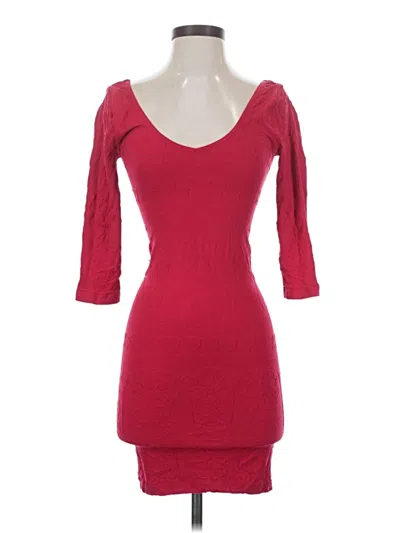 Pre-owned Bebe Cocktail Dress In Red