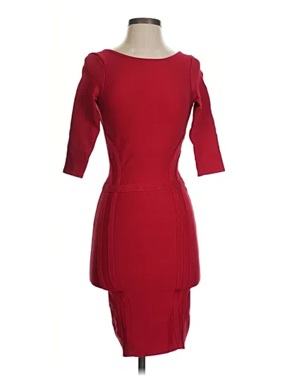 Pre-owned Bebe Cocktail Dress In Red