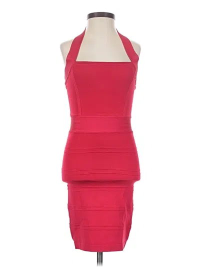 Pre-owned Bebe Cocktail Dress In Red