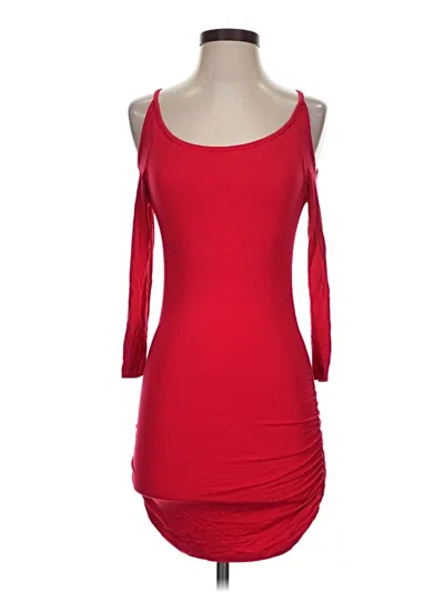 Pre-owned Bebe Cocktail Dress In Red