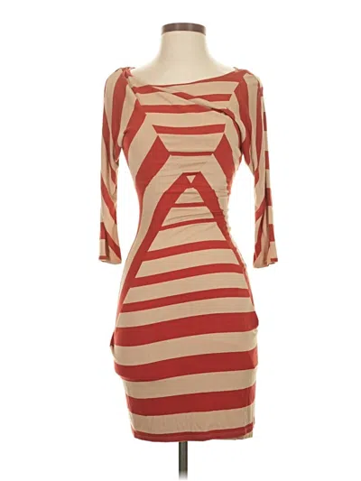 Pre-owned Bebe Cocktail Dress In Red